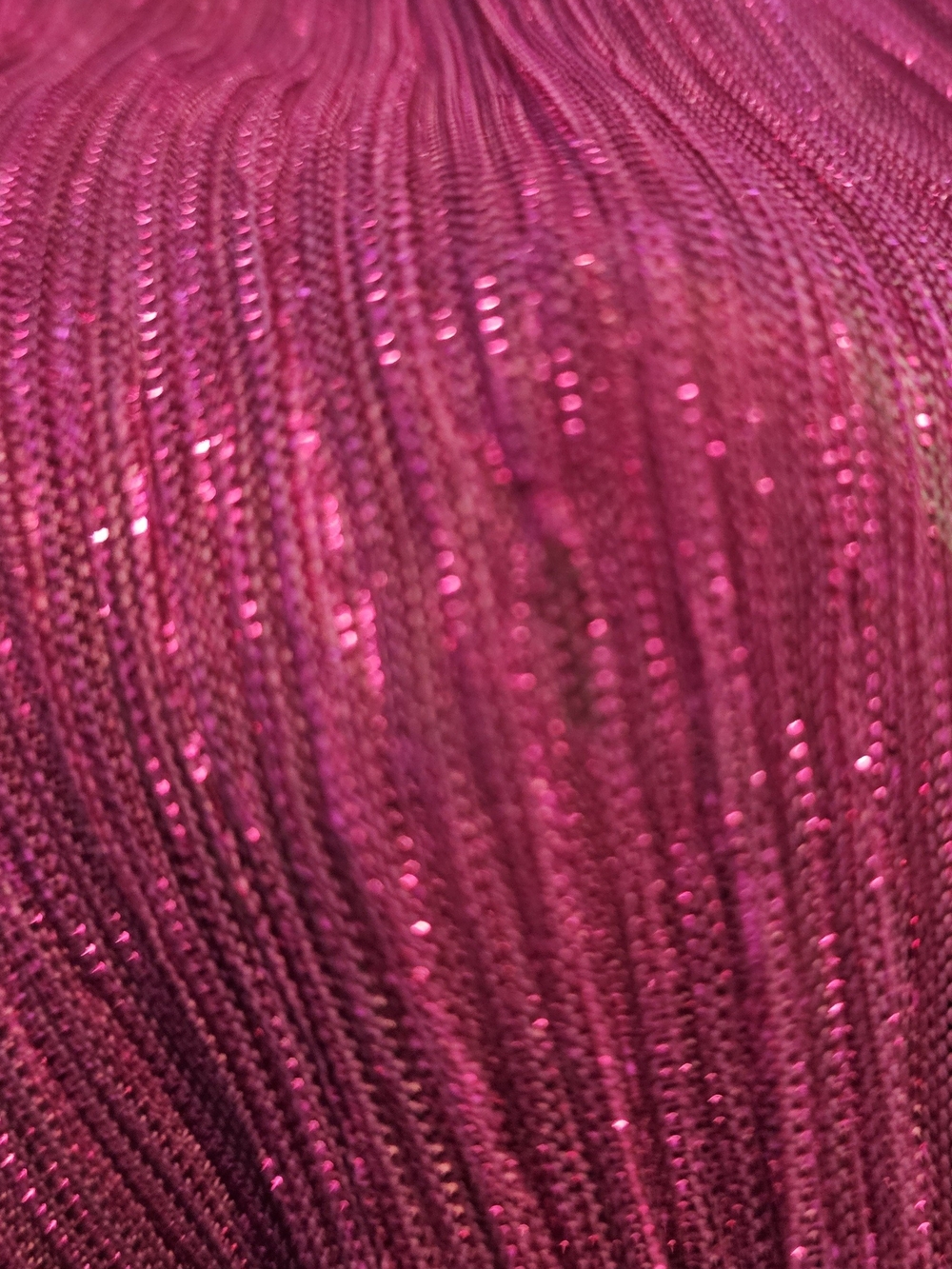 Ever New Fuchsia Metallic Wrap Tie-Waist Tiered Long-Sleeve Dress - Picture 3 of 3